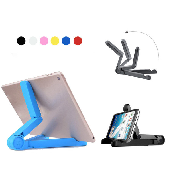 2018 Portable Fold-up Adjustable Tablet Stand Holder Bracket for Apple iPad Mini Kindle Android Samsung Tablet With Retail Package