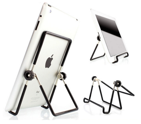 Wholesale 5 pics Folding Big Size 10 inch Tablet Metal PC Stand Mount Holder Multi-angle Non-slip For ipad pro 1 2 3 4 5 air1 2 Mini