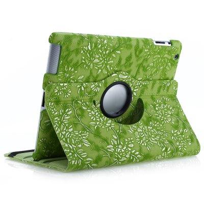 New Novelty Lightweight Portable Ultra Slim 360 Rotating Wake Sleep Leather Smart Cover Anti-slip Full Body Case for iPad 2 3 4