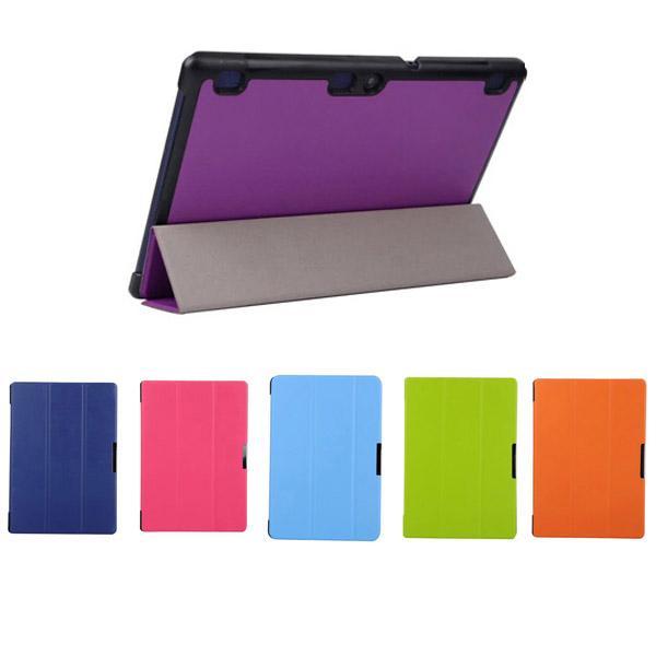 High quality 3 Folding Ultra Slim Leather Case Smart Cover Protective Case Stand For Lenovo A7600 A10-70 10.1 inch Tablet Case