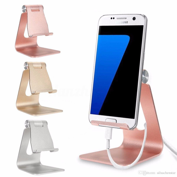 Universal Phone Tablet Aluminum Desktop Stand Mount Holder For iPad Air 2 3 4 5