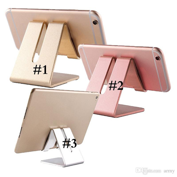 Universal Aluminum Metal Mobile Phone Tablet Holder Desk Stand for cell phone ipad