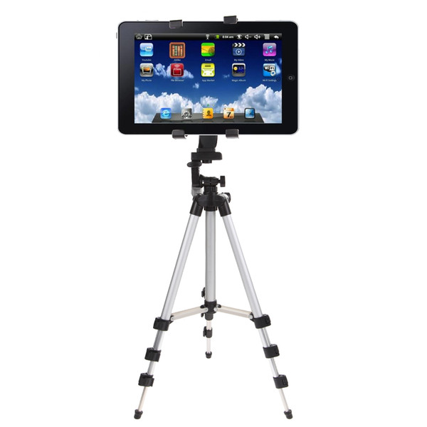 Freeshipping Professional Camera Tripod Stand Holder For iPad 2 3 4 Mini Air Pro For Samsung High Quality Tablet PC Stands