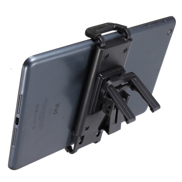 Wholesale-New ABS Black 120~165mm Adjustable Universal Car Air Vent Tablet Mount Holder Stand Bracket For Tablet PC Fit For iPad Mini 3 2