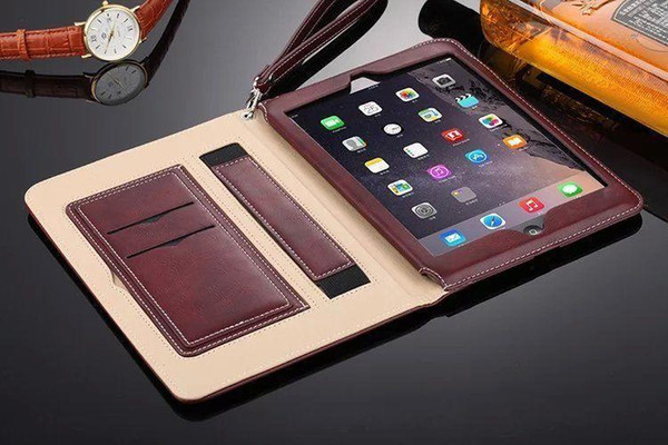 High Quality Hand Holder Design Leather Case For ipad Speaker Amplifier Cover Stand for ipad mini 4 ipad cover BH158