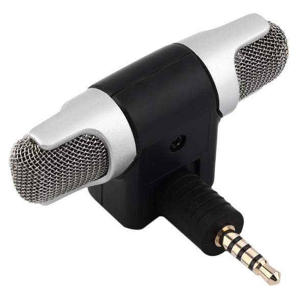 New Portable Electret Condenser Stereo Clear Voice Mini Mic Digital Stereo Microphone for Recorder PC Mobile Phone Wholesale