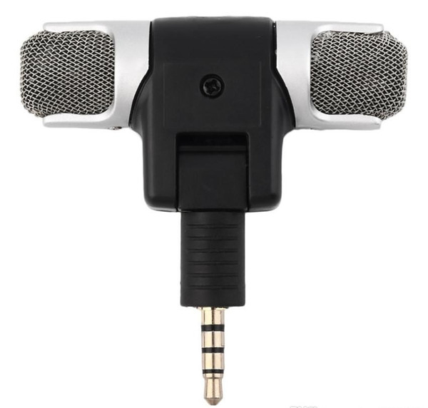 New Portable Electret Condenser Stereo Clear Voice Mini Mic Digital Stereo Microphone for Recorder PC Mobile Phone Wholesale