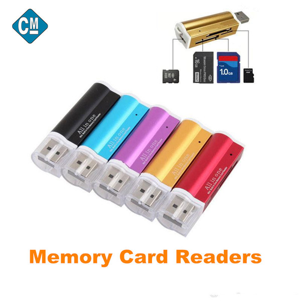 Multi All in 1 Micro USB 2.0 Memory Card Reader Adapter for Micro SD SDHC TF M2 MMC MS PRO Card Reader