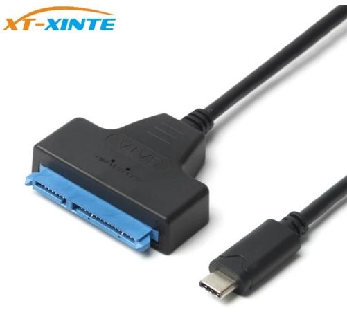 F23933 USB-C USB 3.1 Type C To SATA 22 Pin Cable 20cm Type-C Cable Adapter External HDD SSD 2.5