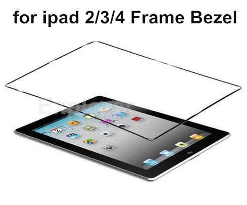 Original New Plastic Mid Frame middle bezel with adhesive Black White For Apple iPad 2 3 4 frame Bezel 500pcs Lot