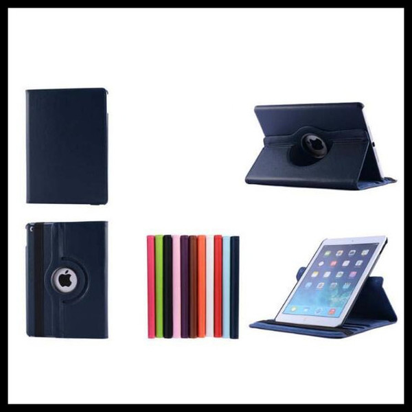 Flip Leather 360 Rotate Stand Tablet Case for iPad 2/3/4 Air Air2 Mini 2 3 Mini4 Protective Cover Case