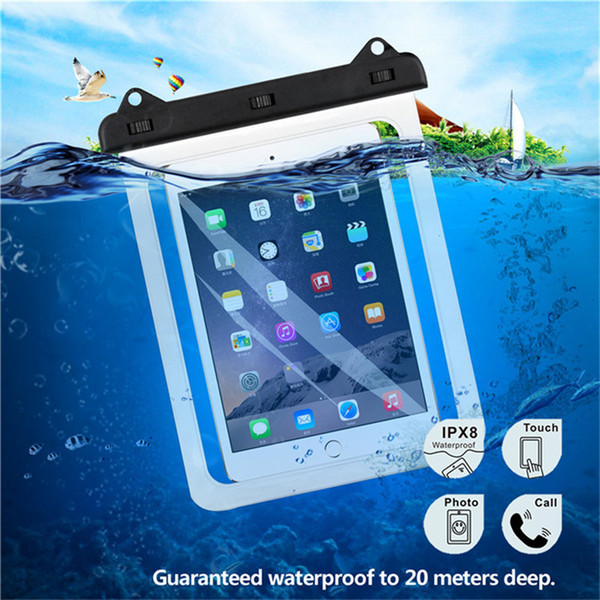 Universal Waterproof Case Bag Tablets Dry Bag Pouch for iPad Samsung Galaxy Tab Huawei MediaPad Lenovo Tab Amazon eBook Up to 9.7inch