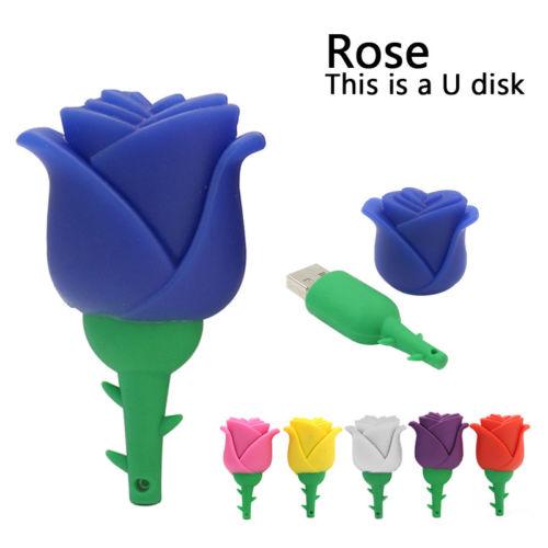 Real capacity 6 Colors Rose USB Flash Drive 256GB 128GB 64GB 32GB Pendrive Gift Usb Stick Disk On key Free Shipping