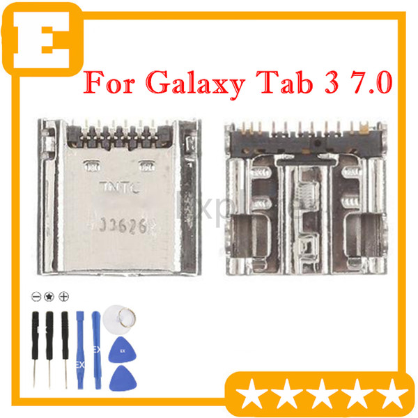 Wholesale-50pcs lot,original new USB charger charging connector socket for Samsung GALAXY Tab 3 7.0 P3200 P3210 T210 T211 dock port plug