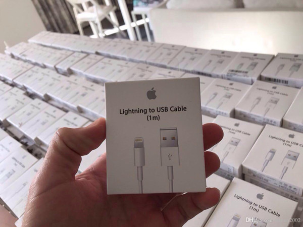 with retail package box Original oem quality USB Data Sync Chargers Cables For ipad iPhone X 8 7 6s 6 plus 5