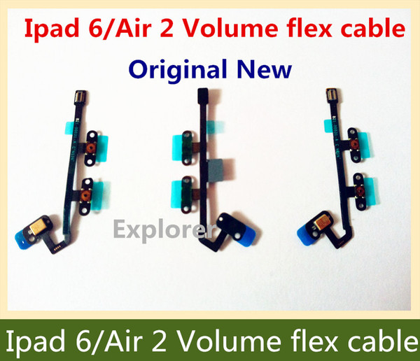 Test Passed Volume flex cable for Ipad 6 Air 2 Voluem Flex Replacement Part Wholesale 50PCS/Lot