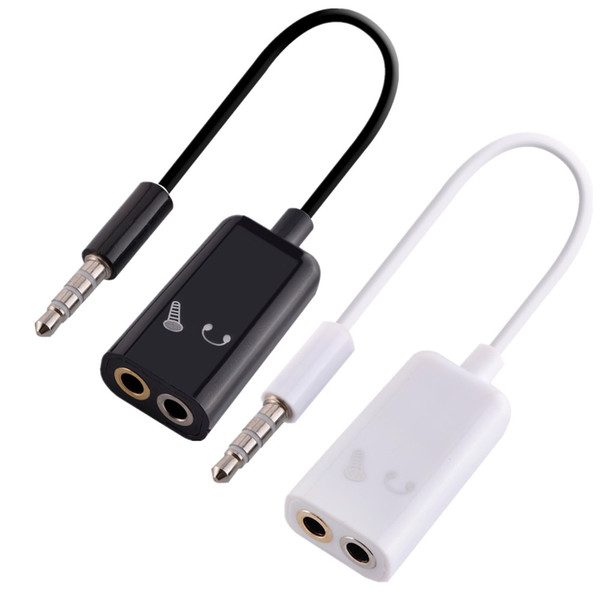 3.5 mm to Dual 3.5mm Cable male to Female Audio cable Splitter adapter Plug Stereo earphone For iphone 4 5 6 Mp3 Mp4