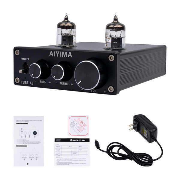 AIYIMA DC12V 6J1 Tube Amplifier Bile Preamplifier HIFI Preamp Bass Treble Adjustment Audio Preamplifier For Audio Speaker