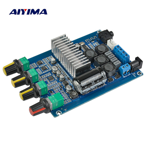 AIYIMA TPA3116 Bluetooth 4.2 Digital Amplifier Board 50W*2 Dual Channel 2.0 Audio Amplificador With Volume Adjustment DC12-24V