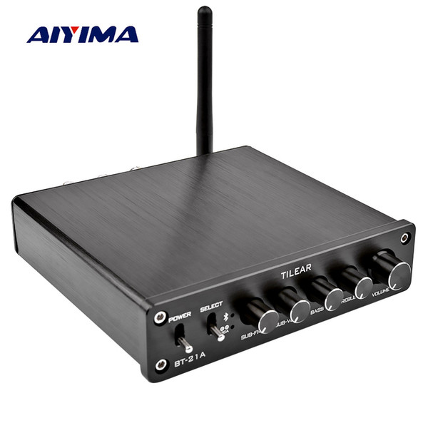 AIYIMA TPA3116 Subwoofer Bluetooth Amplifier HiFi TPA3116D2 2.1 Channel Digital Audio Amplifiers 50W*2+100W DC12-24V