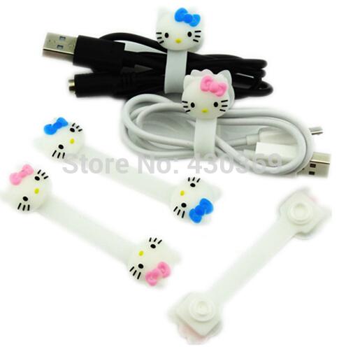 Hellokitty Cable winder/roll up/Earphone bobbin winder/cut line machine/cable management/Fashion GiftWholesale