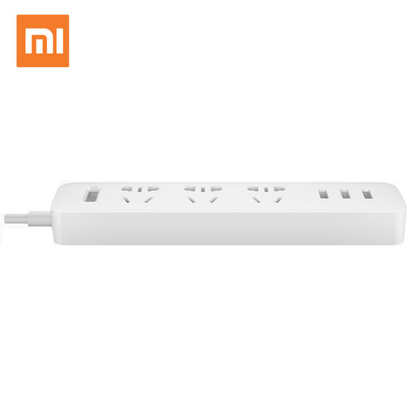 Original Xiaomi USB Power Socket With 3 USB Extension Socket Plug Multifunctional Fast Charging Smart Power Strip 10A 250V 2500W