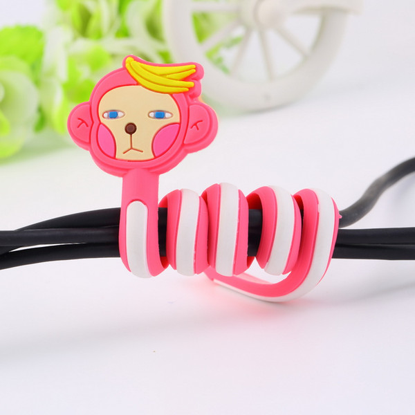 Cartoon Monkey Shape Winding Headset Wire Winding Device for Home Office Brand New