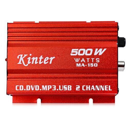 Kinter MA-150 AMP 2CH 500W USB Hi-Fi Digital Stereo Amplifier Car/ Motorcycle / Boat /MP3/MP4/CD MA-150