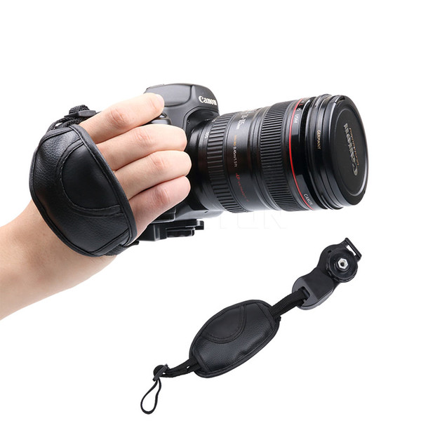 2016 Hot Newest Camera Hand Strap Grip For NIKON D7000 D5100 D5000 D3200 Canon Sony Brand Leather Camera Accessories Wrist Belt