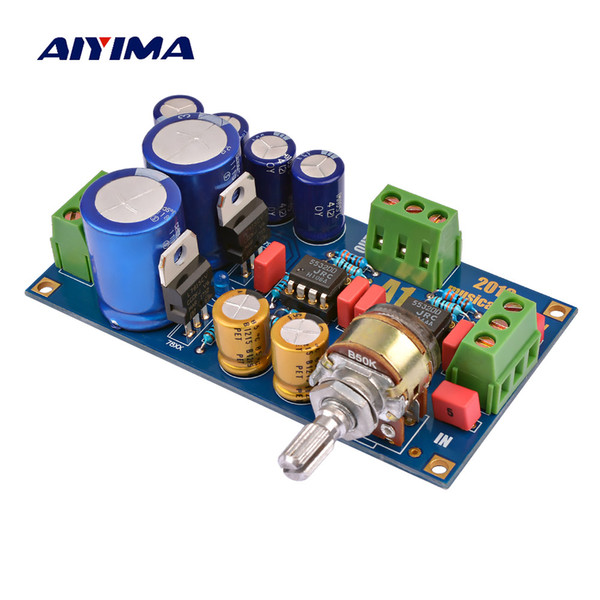 AIYIMA 5532 Preamp Amplifiers Audio Board Musical Fidelity Fever Preamplifier Volume Tone Control Board Dual AC 12-25V