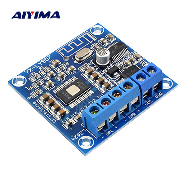 AIYIMA Bluetooth 4.2 Power Amplifier Board TPA3116D2 Digital Audio Amplifier Module AMP 2.0 Channel Stereo 50W*2 DC12-24V