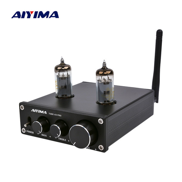 AIYIMA 6K4 Vacuum Tube Amplifier Preamplifier Bluetooth 5.0 Bile Pre AMP Vacuum Tube Preamp With Treble Bass Tone Adjustment