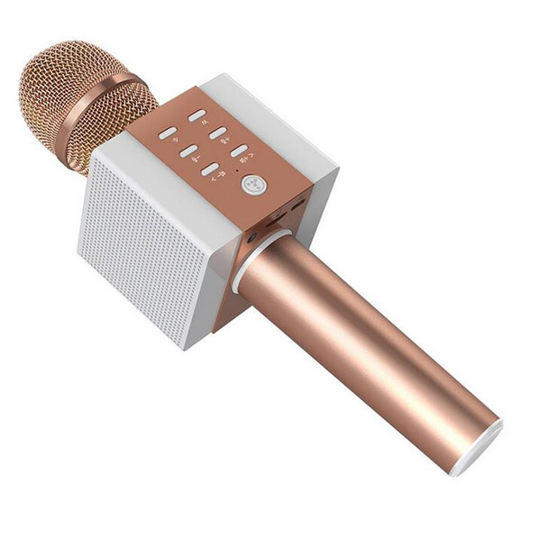 2018 NEW Karaoke ktv singing player microphone speaker magic microphones bluetooth wireless speaker with gift box DHL Free ship