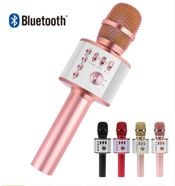 K38 Bluetooth Karaoke KTV Microphone Wireless Professional Player speaker With Carring Case For Iphone Android DHL Free Shipping