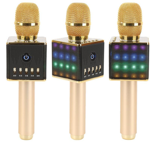 Karaoke H8 Wireless Bluetooth Speaker Smart Karaoke Microphone Speaker Subwoofer Home KTV for i-os Android TF Card Support DHL Free