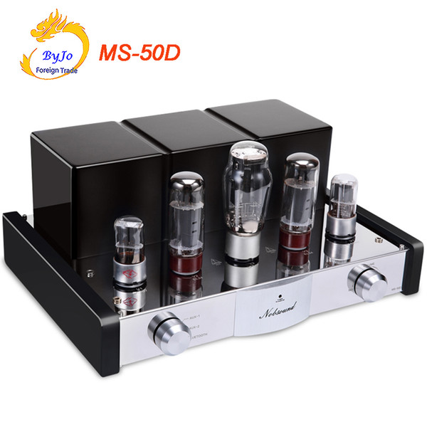 New Nobsound MS-50D Tube Amplifier HI-FI 2.1 Channels Amplifier Vaccum Tube AMP Support Bluetooth and USB MS-10D 30D Upgraded