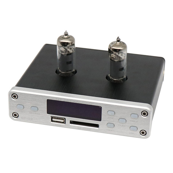 DP-02 Bluetooth 4.0 HiFi 6k4 Tube Amplifier Portable preamplifier Headphone Amplifier audio board U disk SD card input