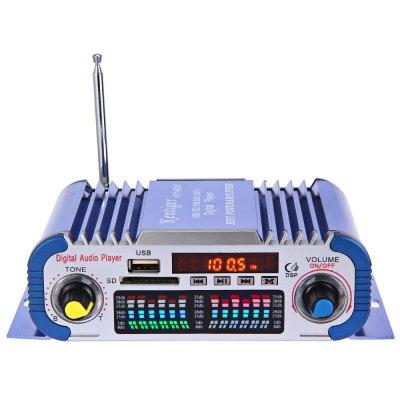 Sales HY601 Hi-Fi Mini Digital Motorcycle Auto Stereo Power Car Amplifier 12V Audio Music Player Support USB MP3 FM SD