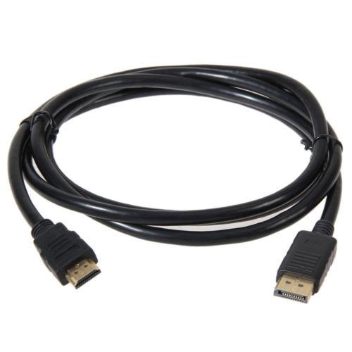 New Mini Display Port Male DP To HDMI Male Adapter 1080p M/M HD Display Port Cable for Projector Camera TV