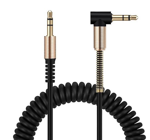 3.5mm jack aux cable Male to male 90 degrees right angle Audio cable for Car MP4 MP3 Headphones Aux Cord