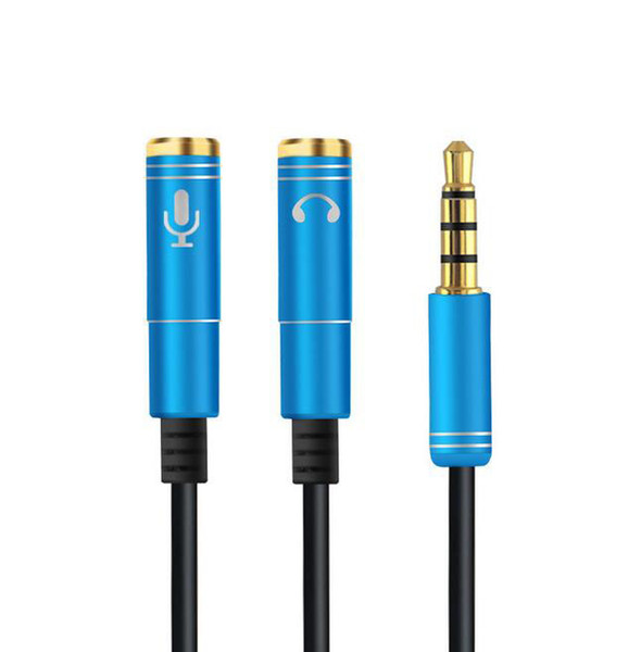 High Quality Latest 2 in 1 3.5mm Audio Jack to Earphone and Microphone Stereo Cable Male to Female Audio Splitter Adapter Connecter