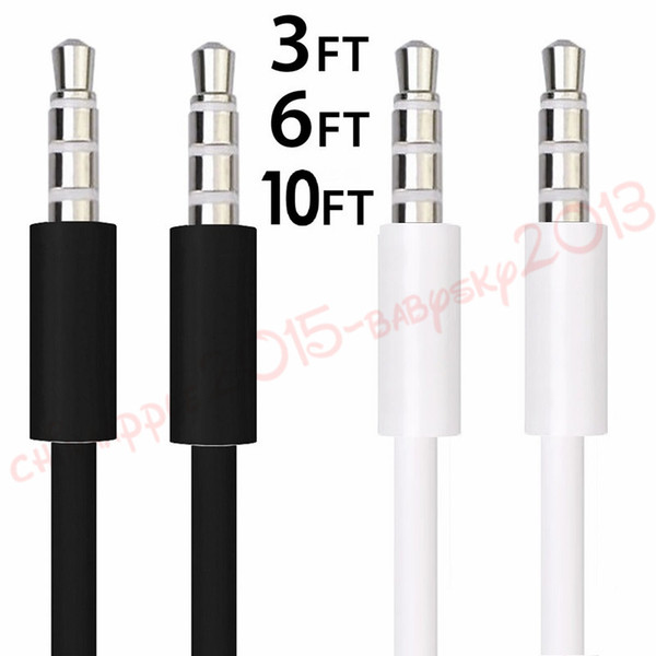 Car stereo Auxiliary Aux Audio Cable 1m 2m 3m 3.5mm Male to male aux Cord line for iphone ipod mp3 pc speaker headphone