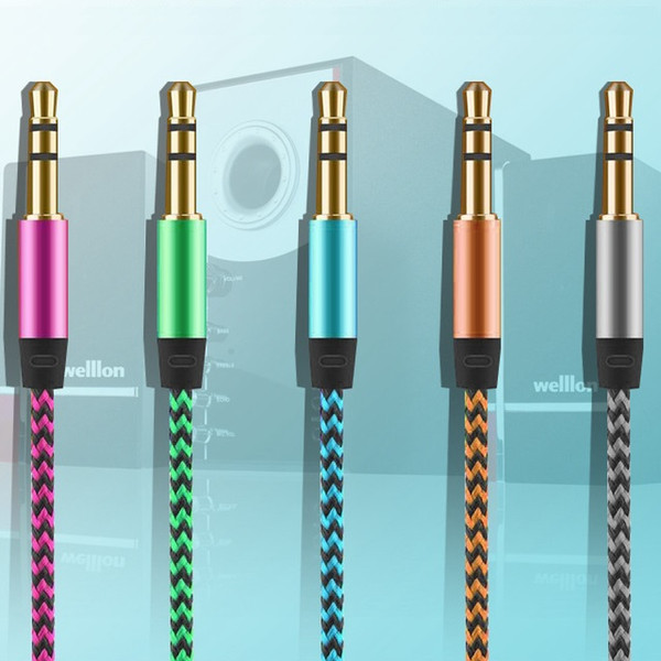 3.5mm AUX Audio Cables Male To Male Stereo Car Extension Audio Cable For iphone Wire Auxiliary cable