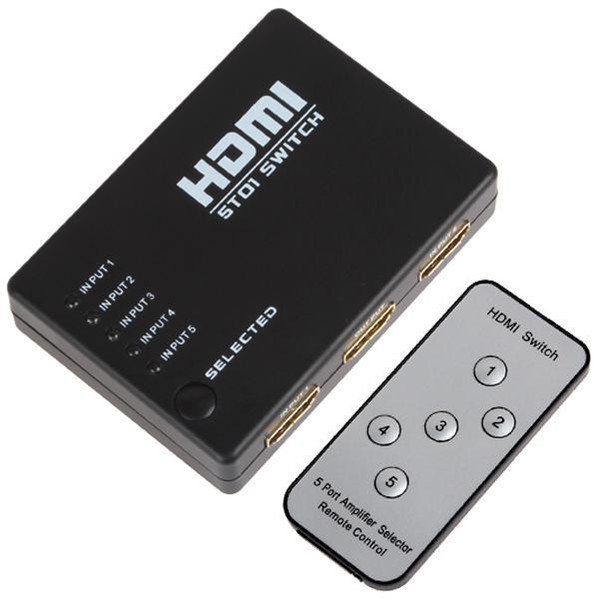 HDMI Switcher Limited Special Offer Adapter Headphones free Dhl Mini 5 Port 1080p Video Hdmi Switch Switcher Splitter with Ir Remote