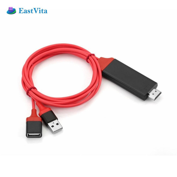 EastVita 1080P Micro USB MHL to HDMI HDTV AV Cable Adapter for Converter for iPhone 7 6S Plus Projector r30