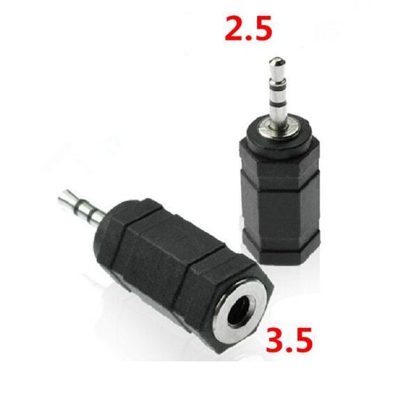 2.5mm Male to 3.5mm Female Stereo Audio Plug Adapter 100pcs