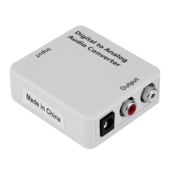 Digital Optical Toslink Coax to Analog R/L/RCA Audio Signal Converter Adapter Wholesale