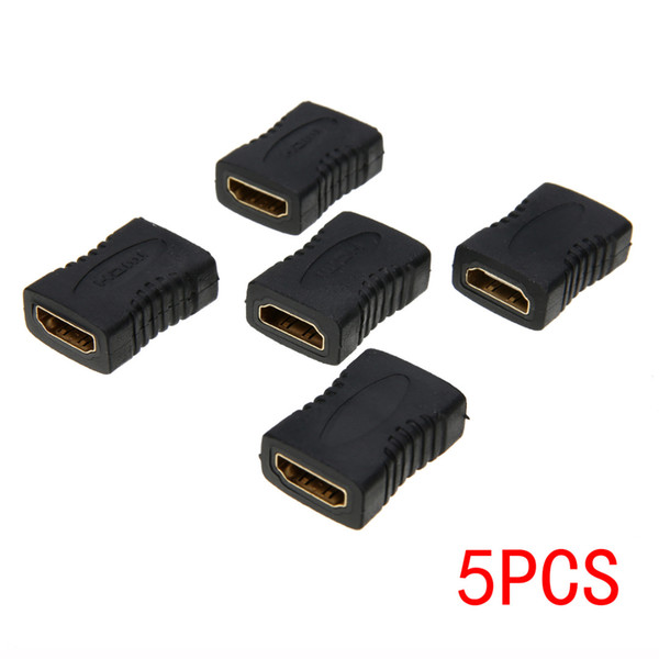 5pcs New HDMI Female to Female Extender Coupler Adapter Connector F/F Suitable For HDTV Mayitr