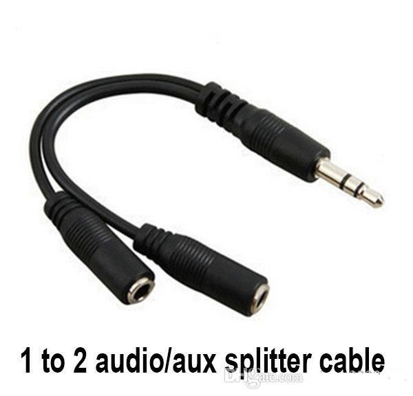 Audio Conversion Cable 3.5mm Male To Female Headphone Jack Splitter Audio Adapter Cable for iPod iPhone iPad