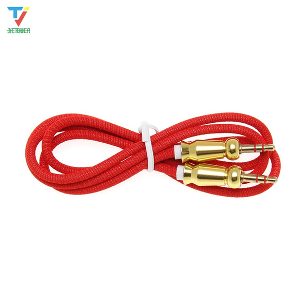 Audio Cable Male to Male 3.5 mm Jack Cloth Audio Aux Cable For iPhone Car Headphone Speaker Wire Line Aux Cord 1pcs